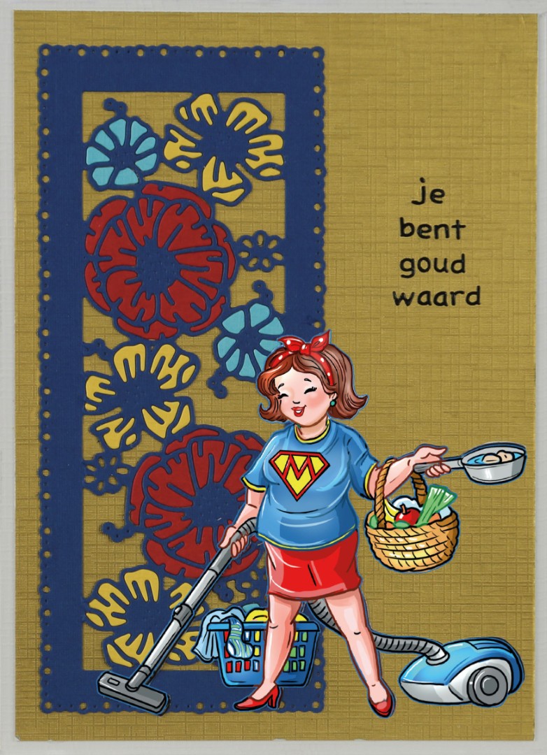 3D Cutting Sheet - Yvonne Creations - Bubbly Girls - Sweetheart - Super Girl