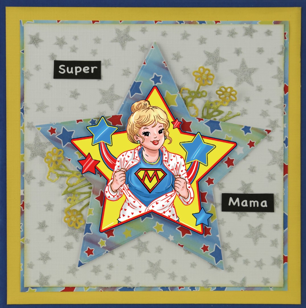 3D Push Out - Yvonne Creations - Bubbly Girls - Sweetheart - Super girl