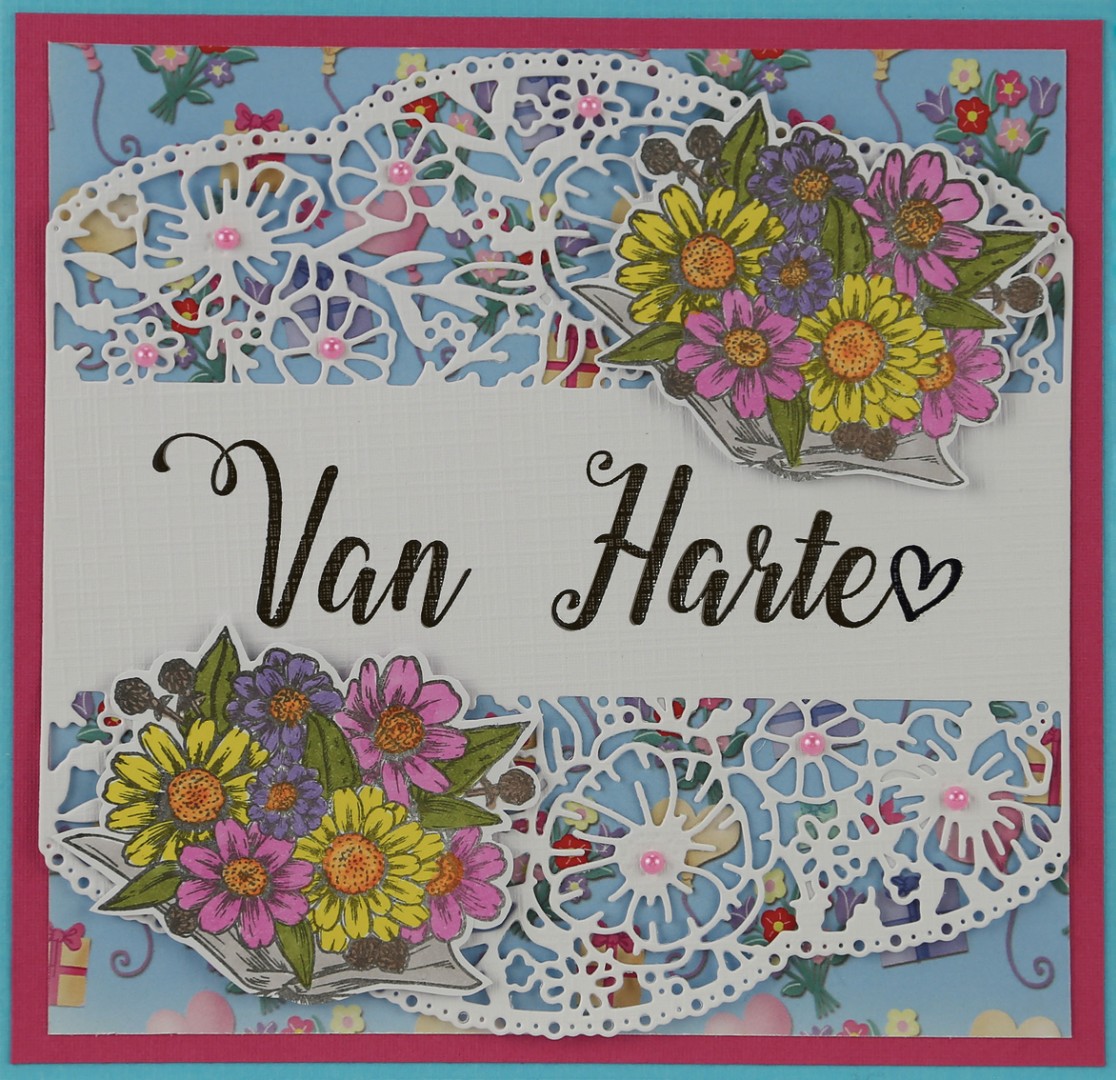 Dies - Yvonne Creations - Bubbly Girls - Sweetheart - Flower Frame