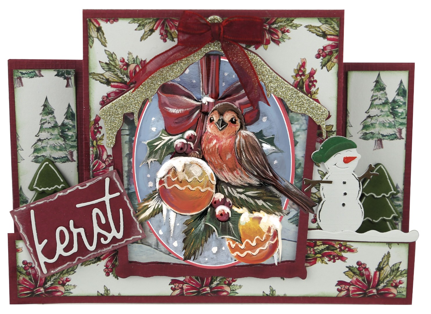 3D Push Out - Yvonne Creations - Christmas Miracle - Bird