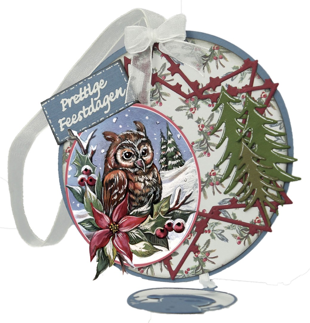 3D Push Out - Yvonne Creations - Christmas Miracle - Owl