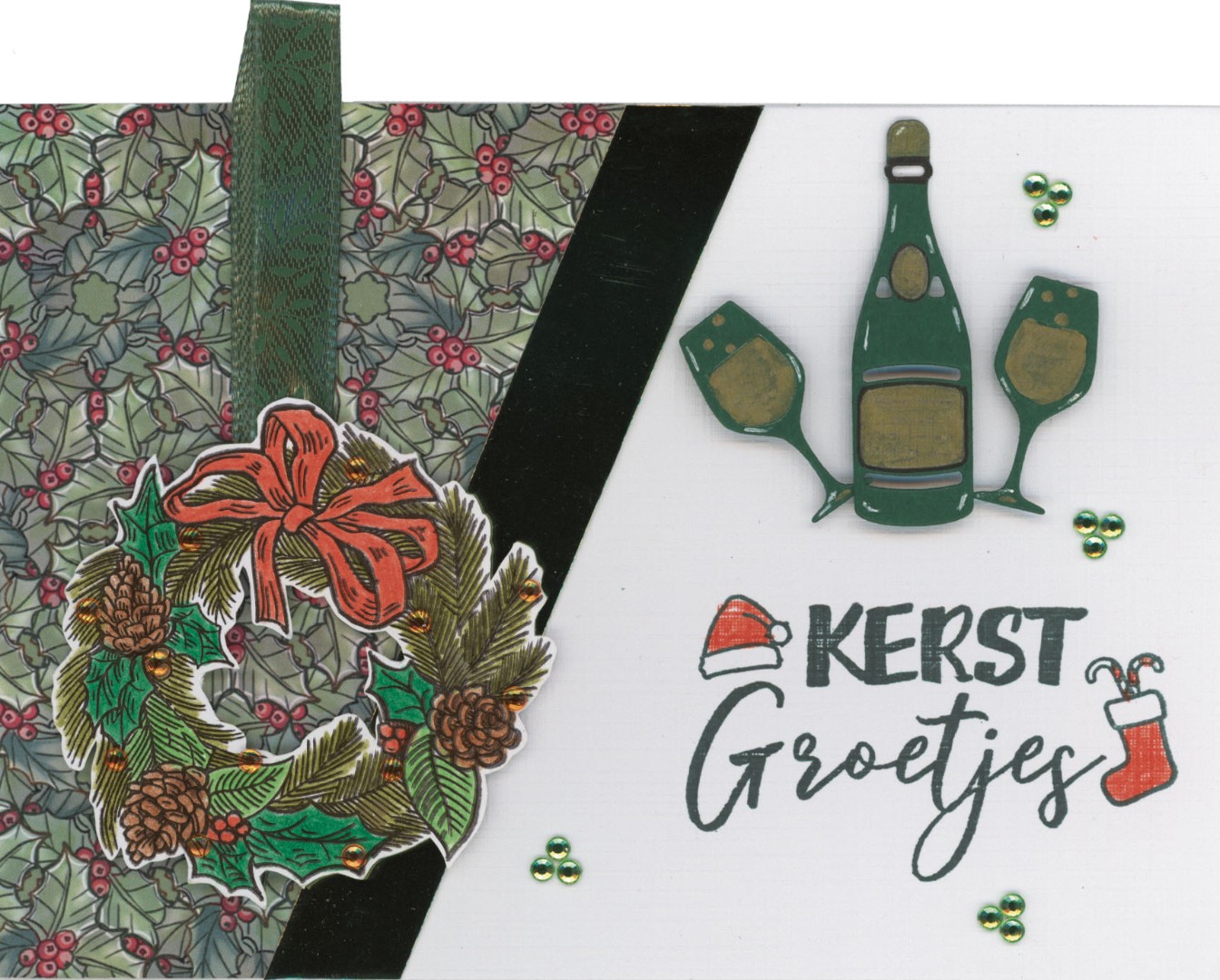 Card Deco Essentials Clear Stamps - Christmas Wreath