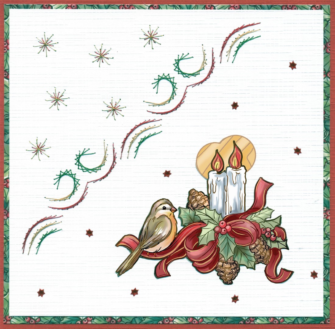 3D Push Out - Yvonne Creations - The Wonder of Christmas - Wonderful Candles