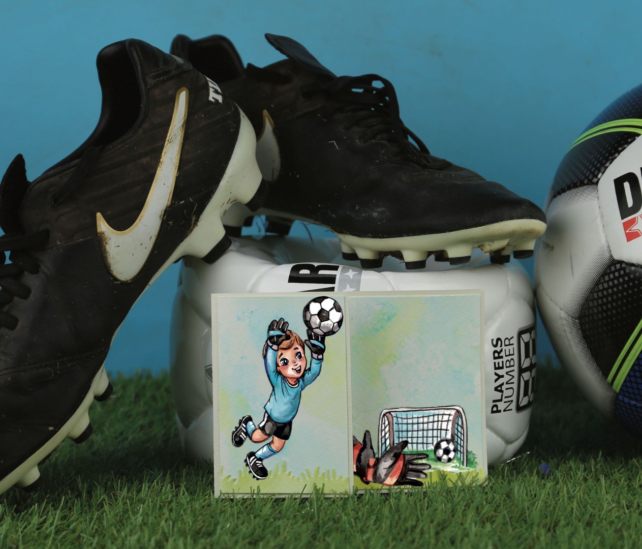 3D Cutting Sheet - Yvonne Creations - Soccer Players