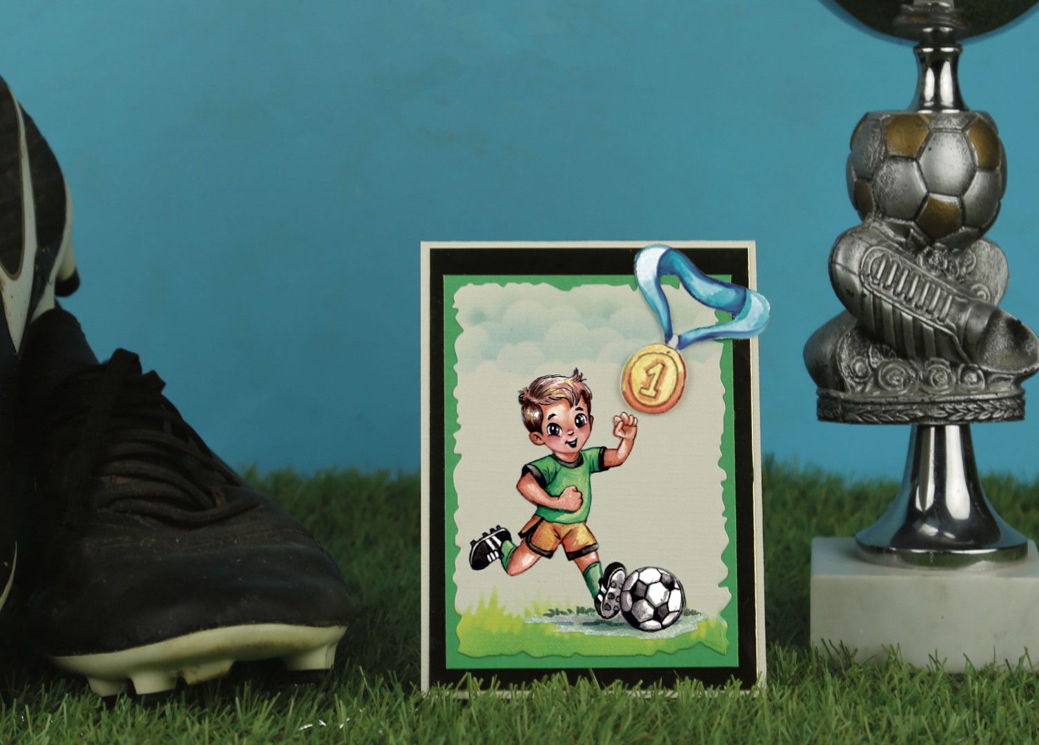 3D Cutting Sheet - Yvonne Creations - Soccer Parts