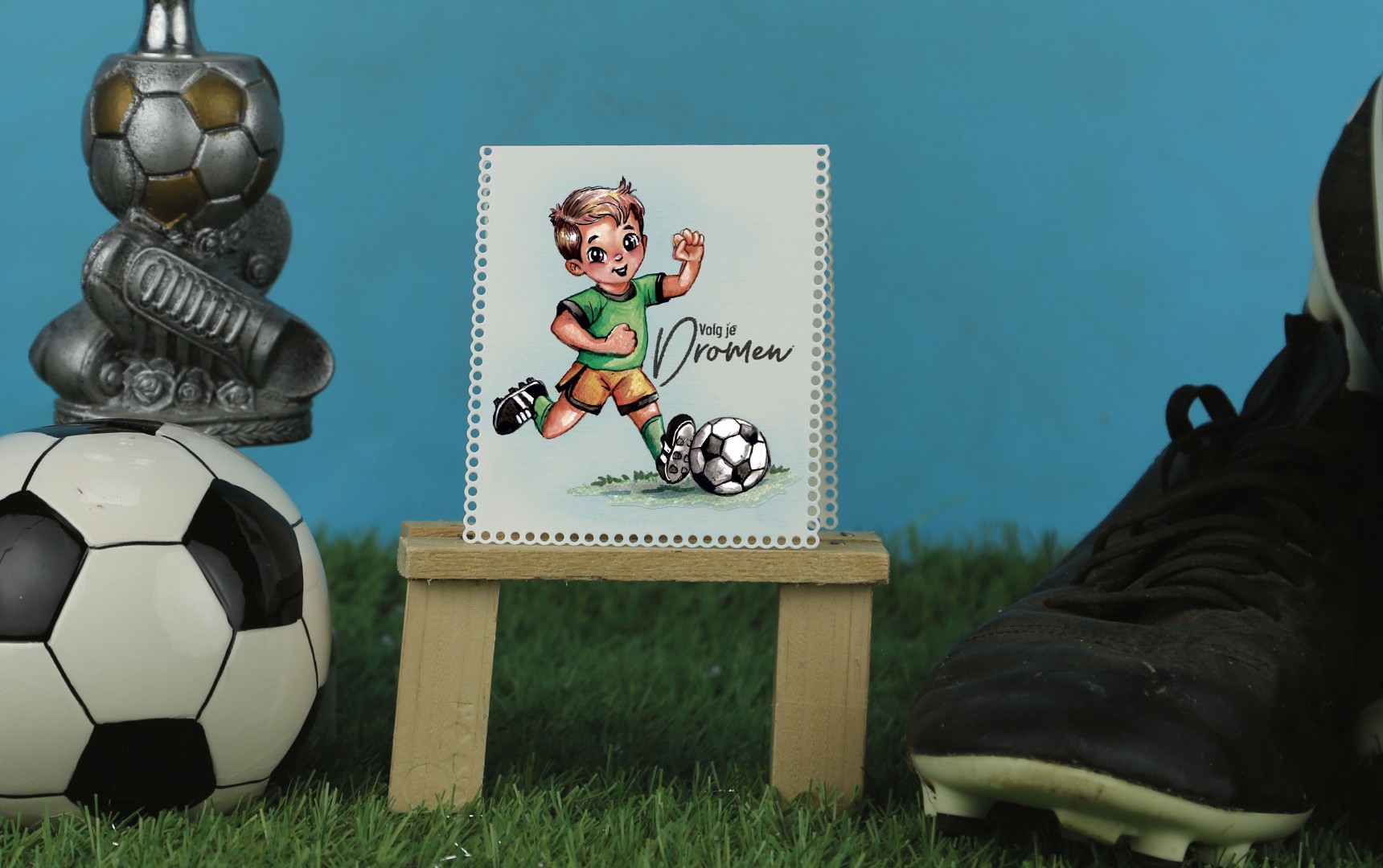 3D Cutting Sheet - Yvonne Creations - Soccer Players