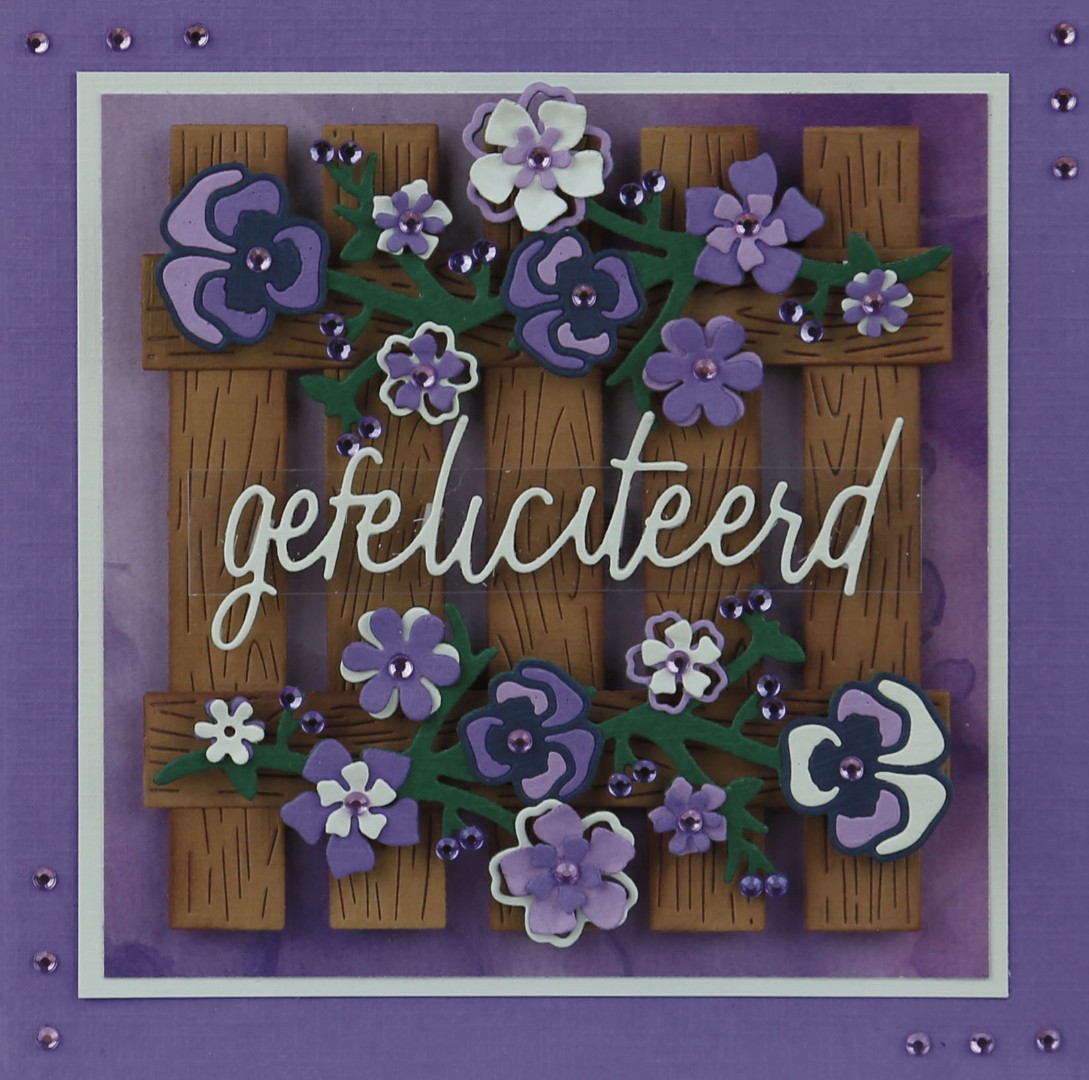 Dies - Precious Marieke - Purple Passion - Vase with Pansies