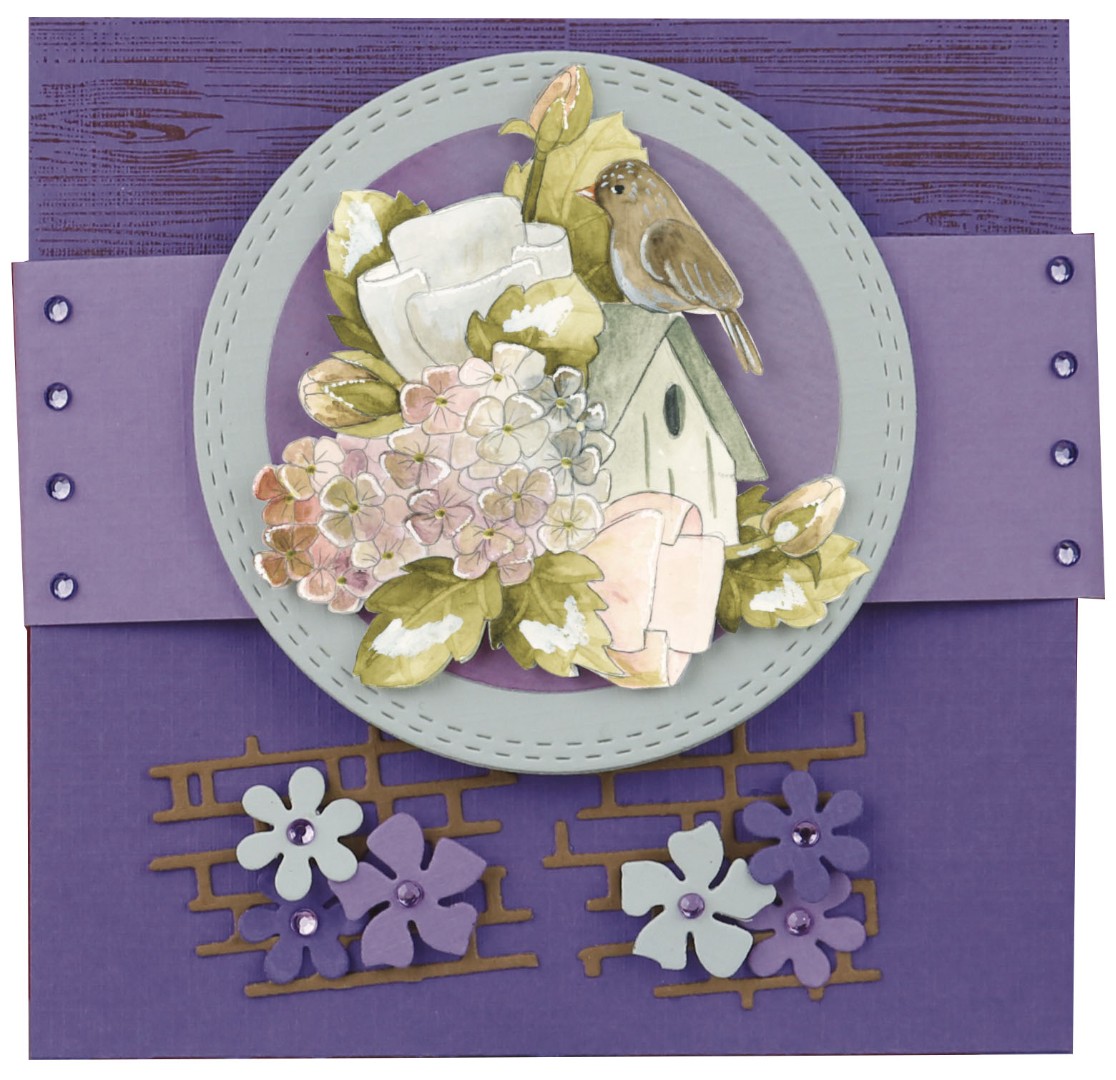 Dies - Precious Marieke - Purple Passion - Fence with Pansies