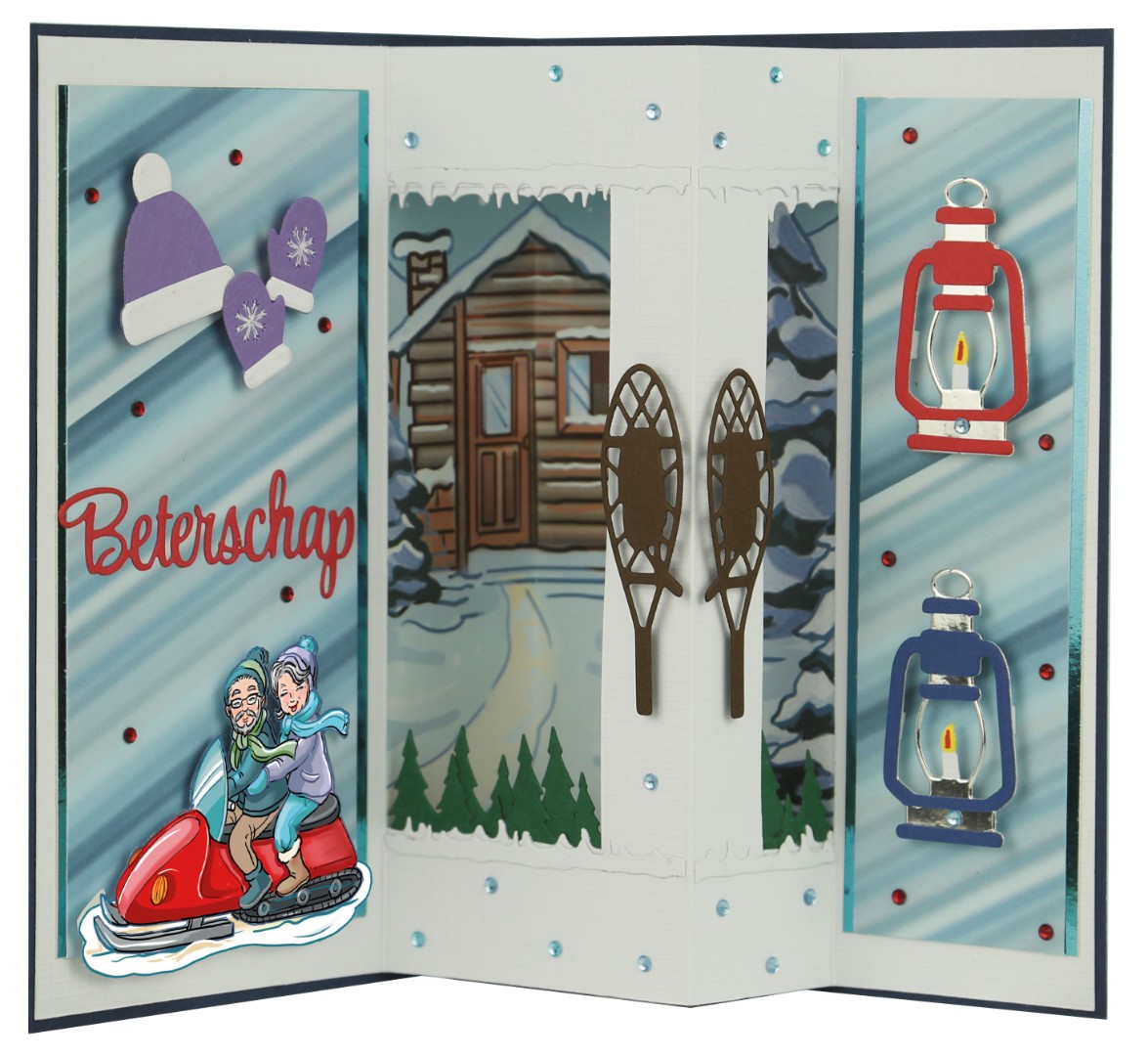 3D Cutting Sheet - Yvonne Creations - Funky Nanna – Nordic Winter - On the go