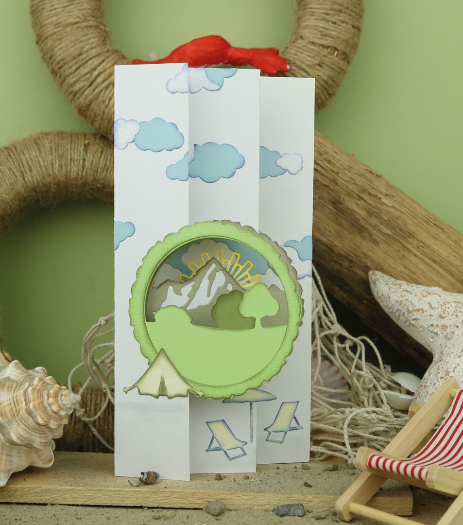 Card Deco Essentials - Build a Scene Dies - In the Mountains