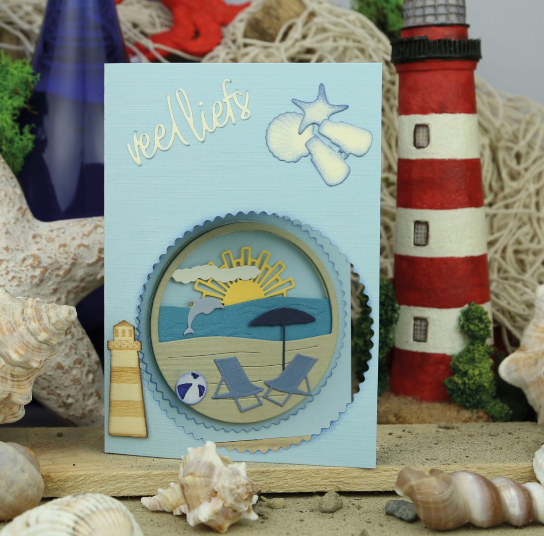 Card Deco Essentials - Build a Scene Dies - On the Beach