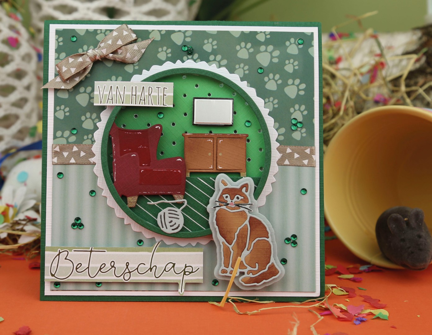 Card Deco Essentials - Build a Scene Dies - Cat