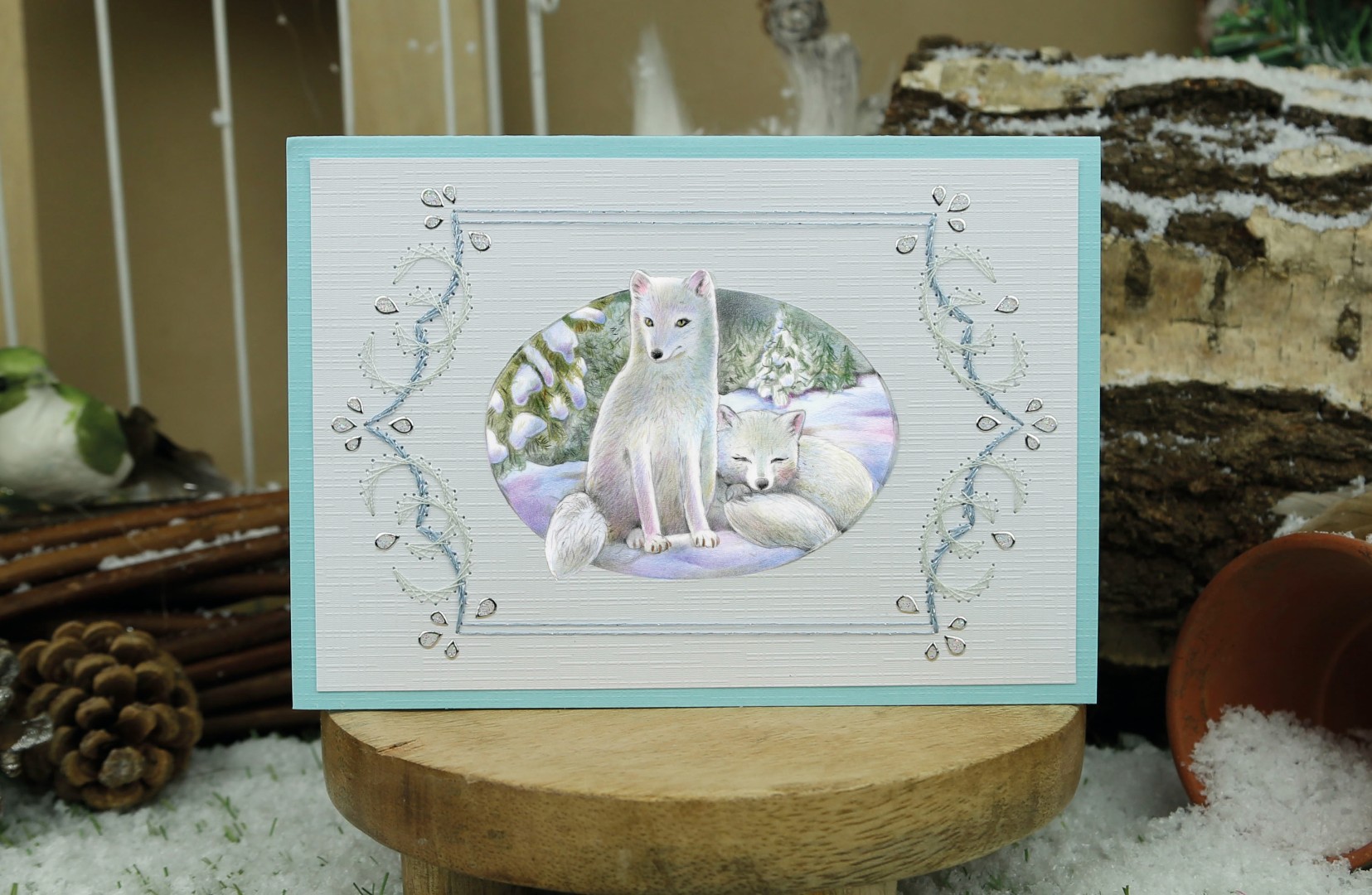 3D Push Out - Jeanine's Art - Winter Garden - Helleborus