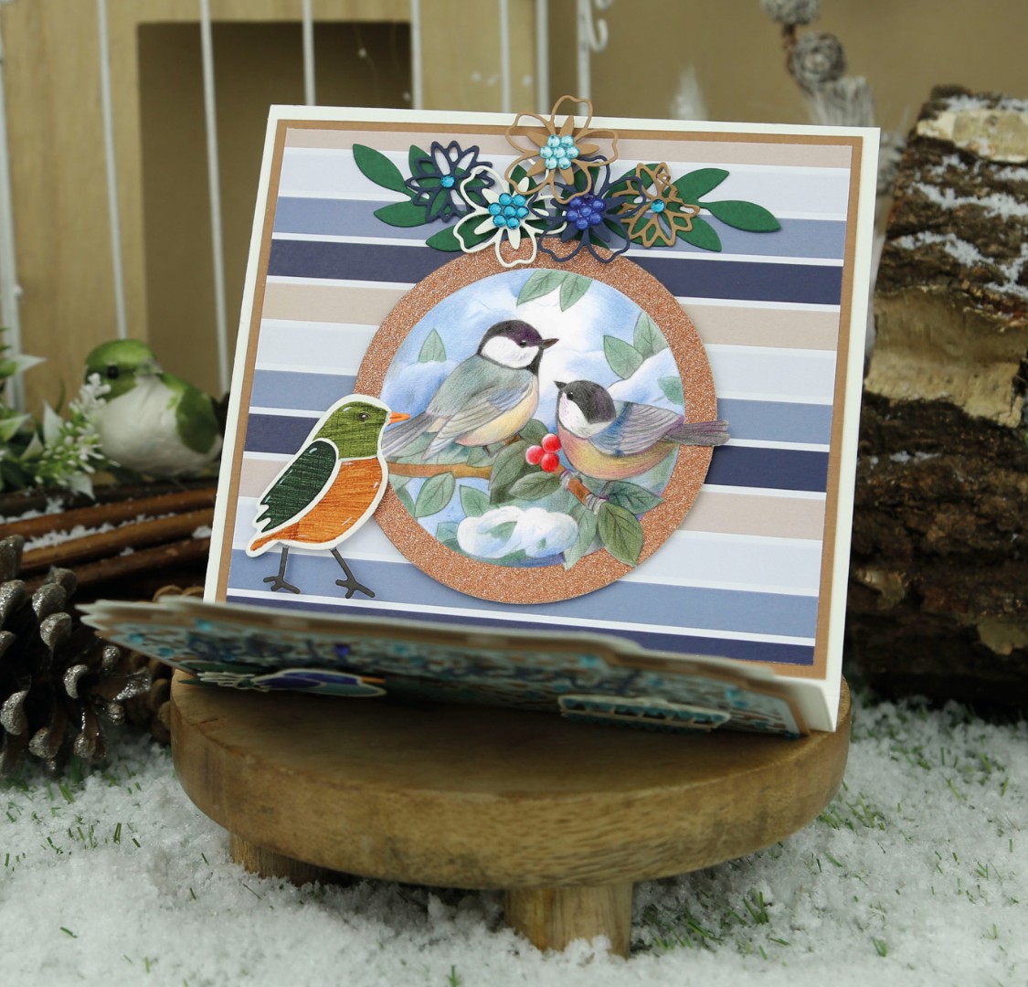 3D Push Out - Jeanine's Art - Winter Garden - Snow Drop