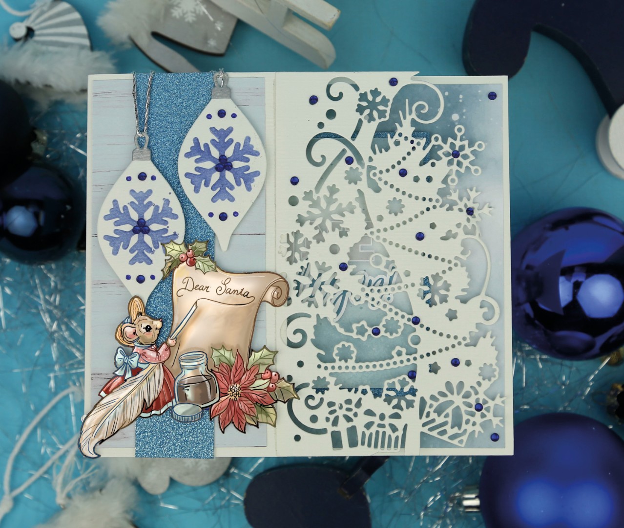 3D Cutting Sheet - Yvonne Creations - A Gift for Christmas - Dear santa