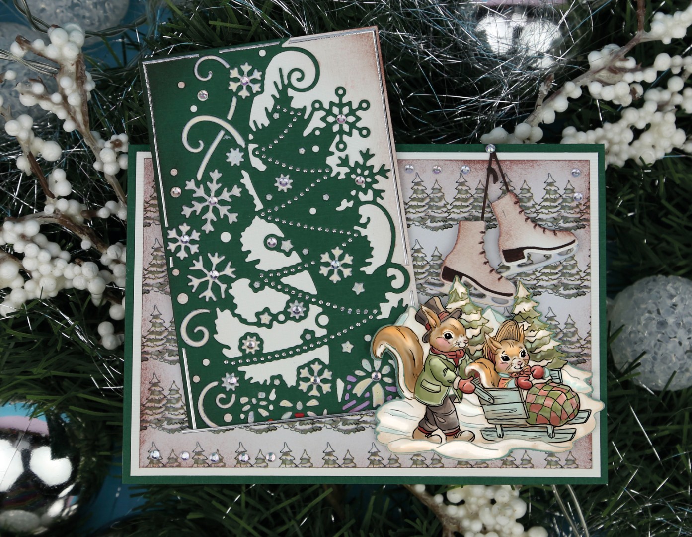 Dies -Yvonne Creations - A Gift for Christmas - Christmas Gift Edge