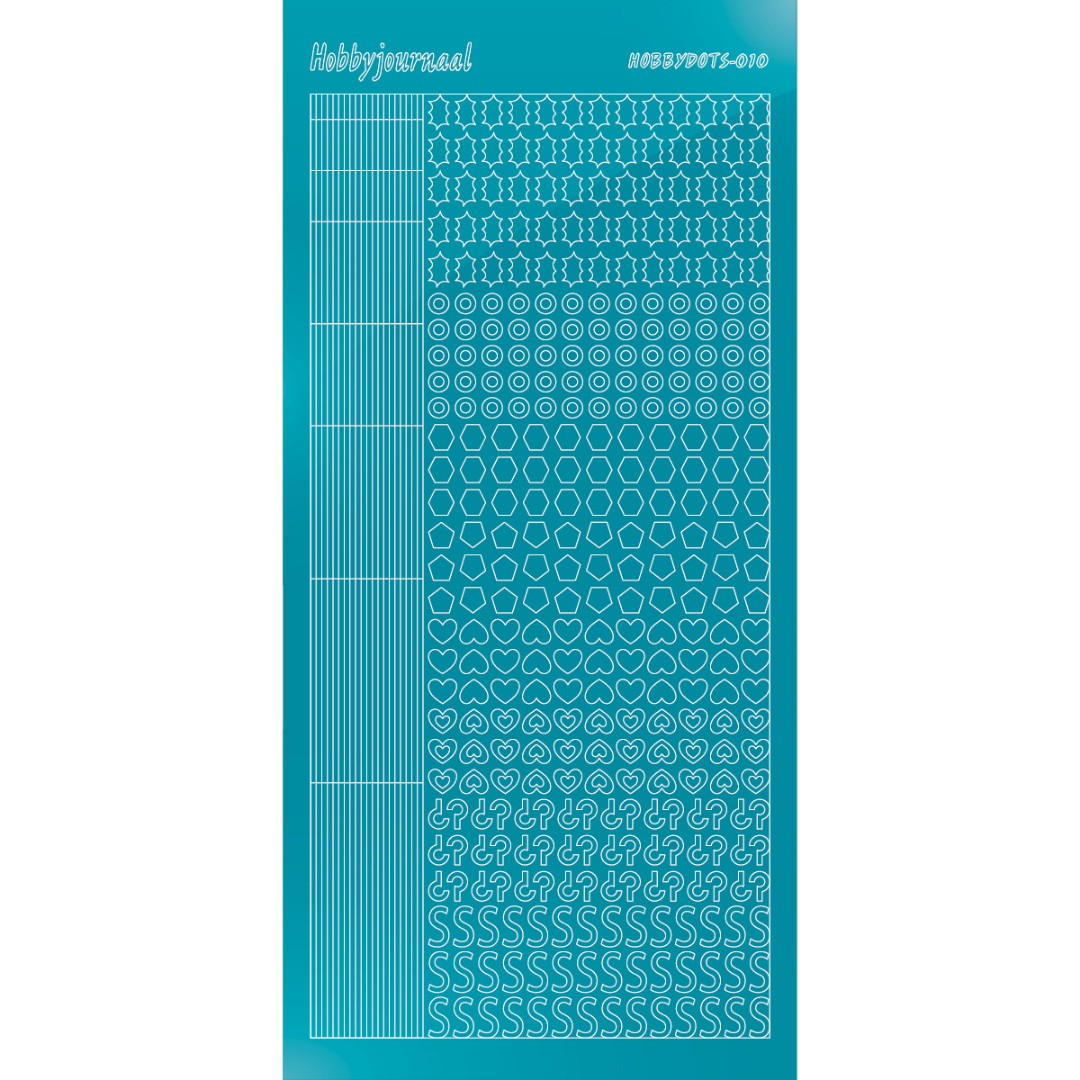 Hobbydots sticker 10 - Mirror Azure Blue Hobbydots sticker 10 - Mirror Azure Blue