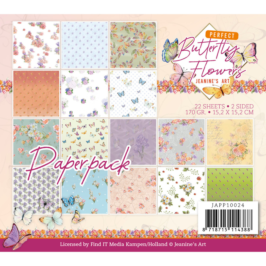 Paperpack - Perfect Butterfly Flowers - Jeanine's Art Paperpack - Perfect Butterfly Flowers - Jeanine's Art