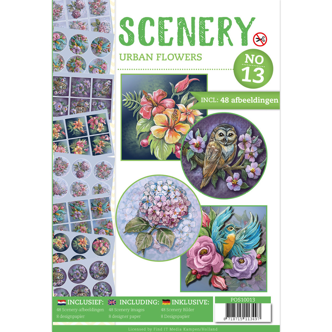 Push Out book Scenery 13 - Urban Flowers Push Out book Scenery 13 - Urban Flowers