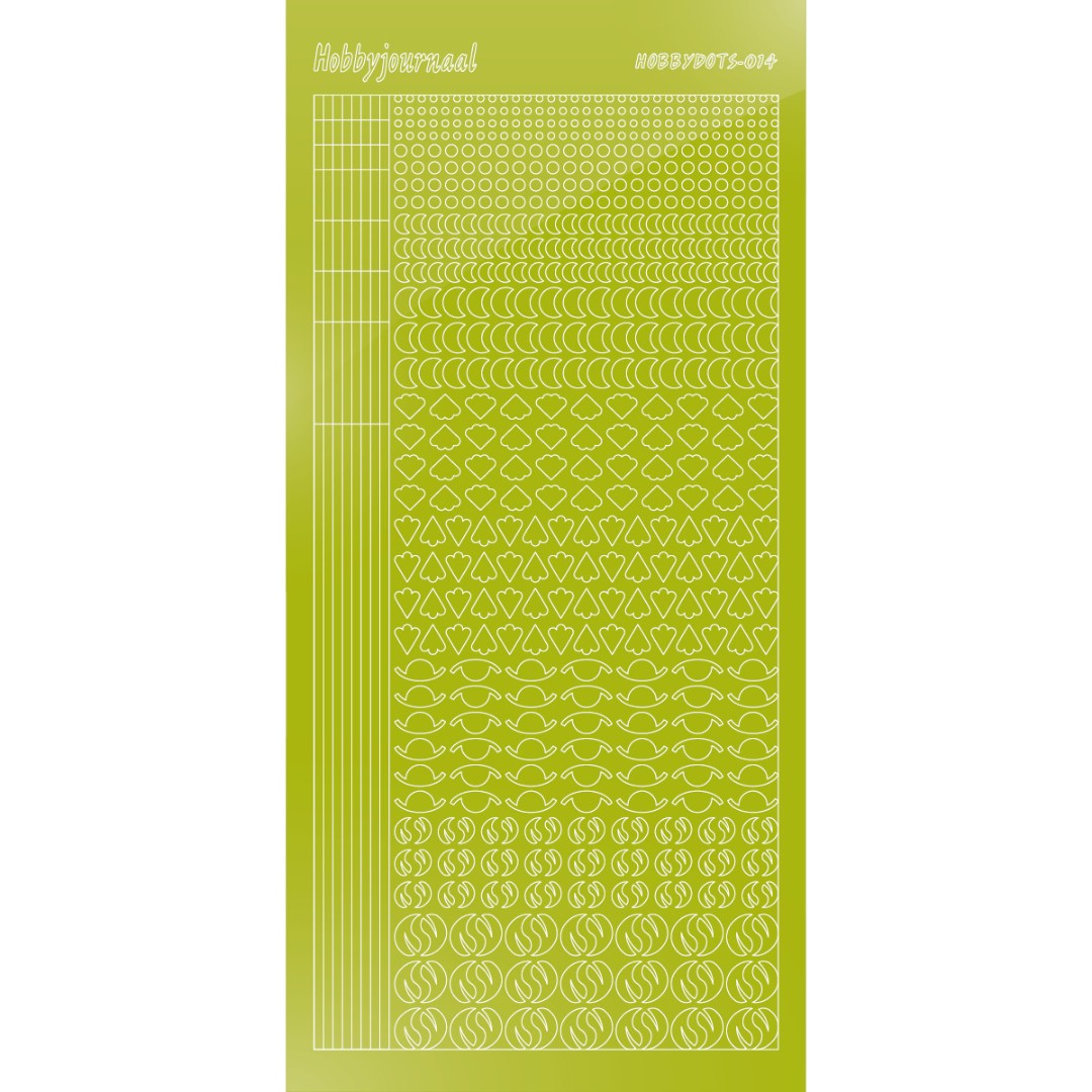 Hobbydots sticker 14 - Mirror Leaf Green Hobbydots sticker 14 - Mirror Leaf Green