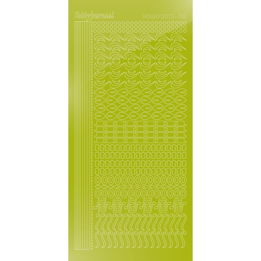 Hobbydots sticker 18 - Mirror Leaf Green Hobbydots sticker 18 - Mirror Leaf Green
