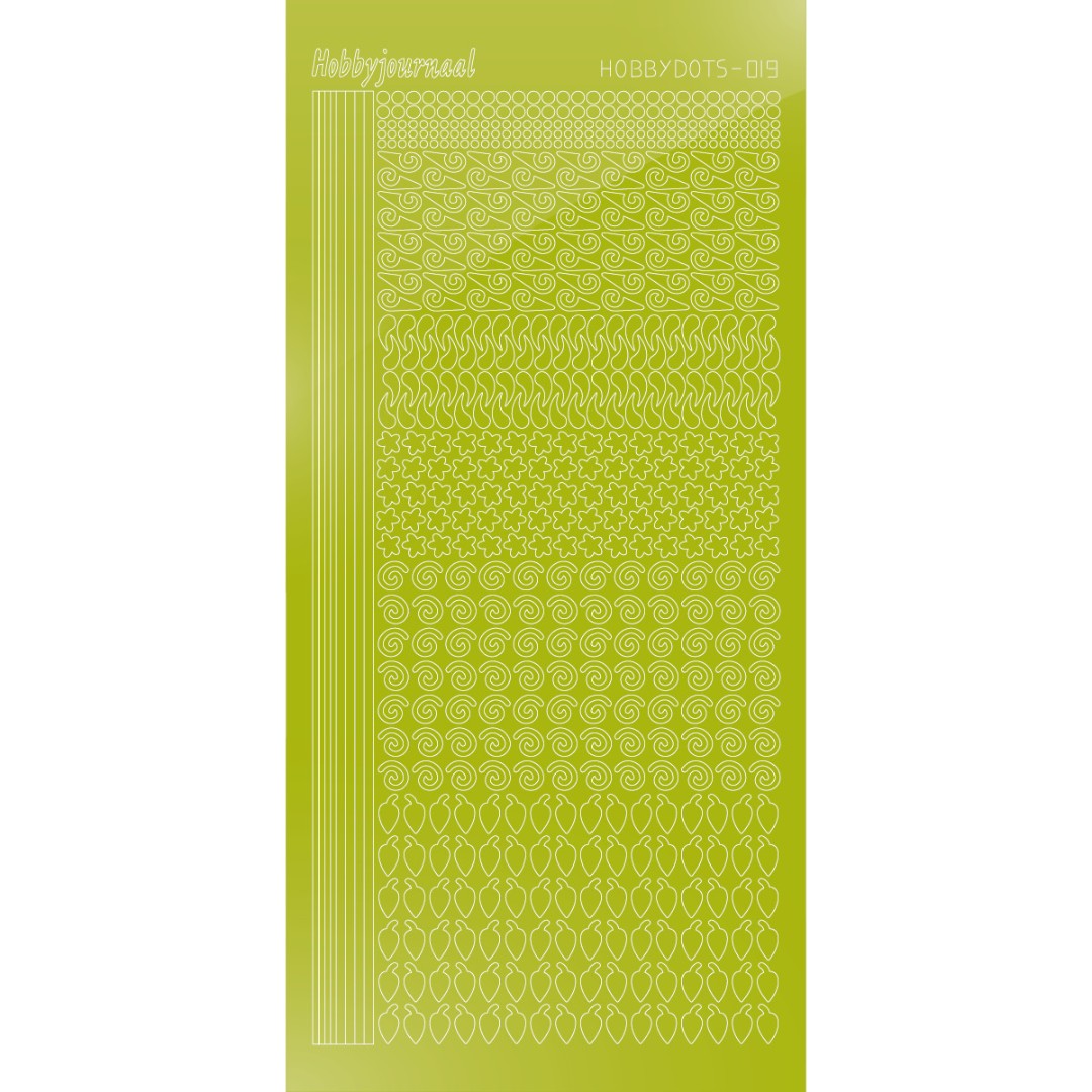 Hobbydots sticker 19 - Mirror Leaf Green Hobbydots sticker 19 - Mirror Leaf Green