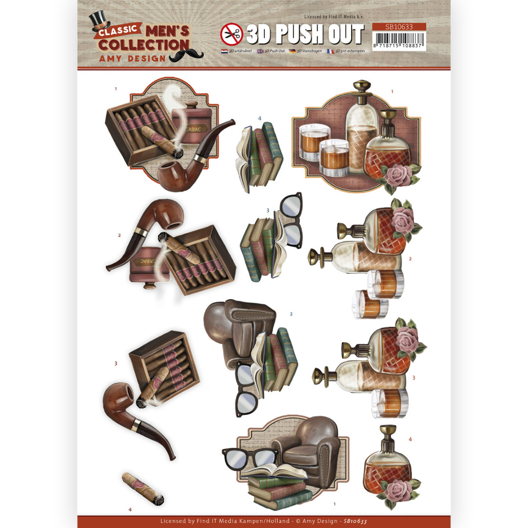3D Push Out - Amy Design Classic men's Collection - Relaxing 3D Push Out - Amy Design Classic men's Collection - Relaxing