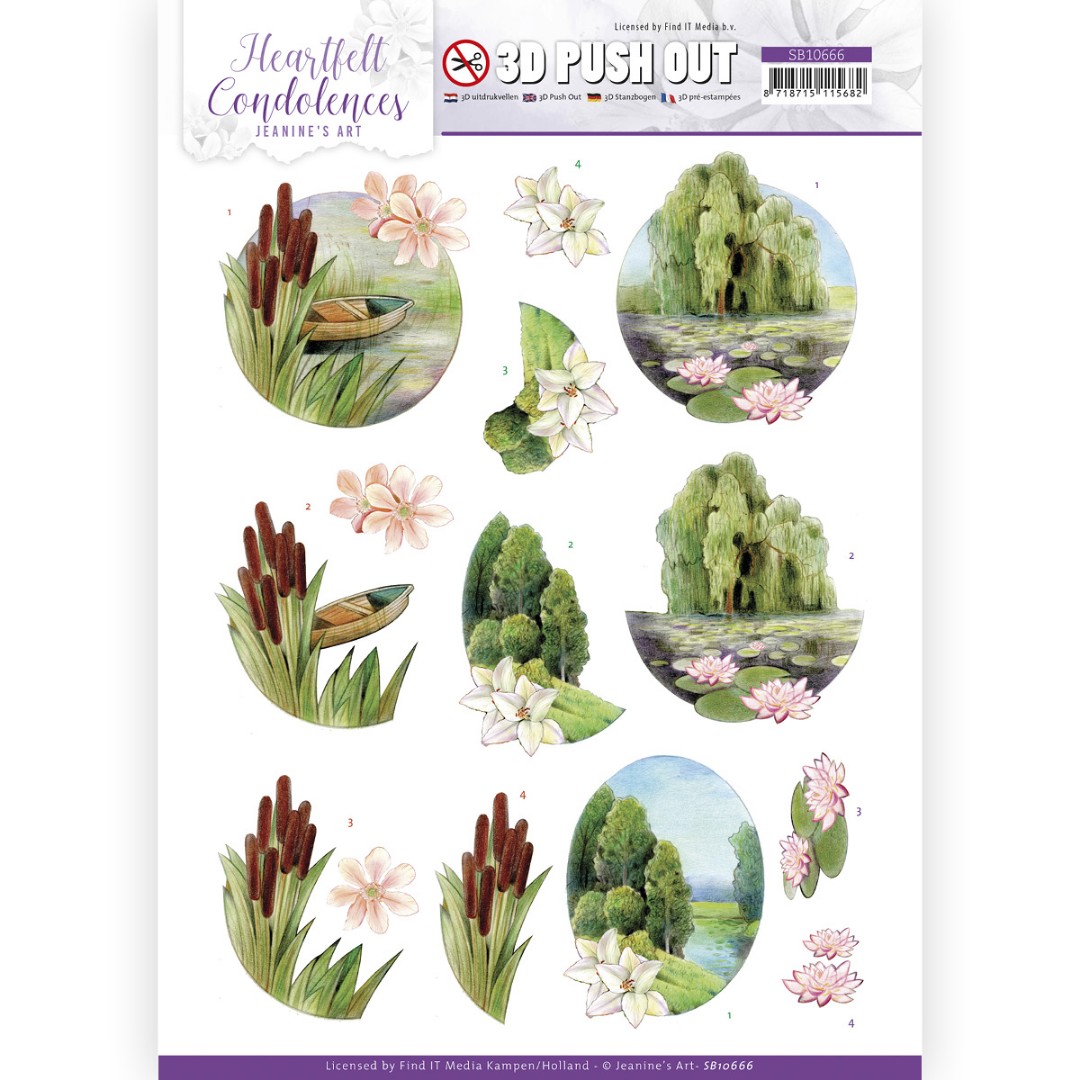 3D Push Out - Jeanine's Art - Heartfelt Condolences - Weeping Willow 3D Push Out - Jeanine's Art - Heartfelt Condolences - Weeping Willow