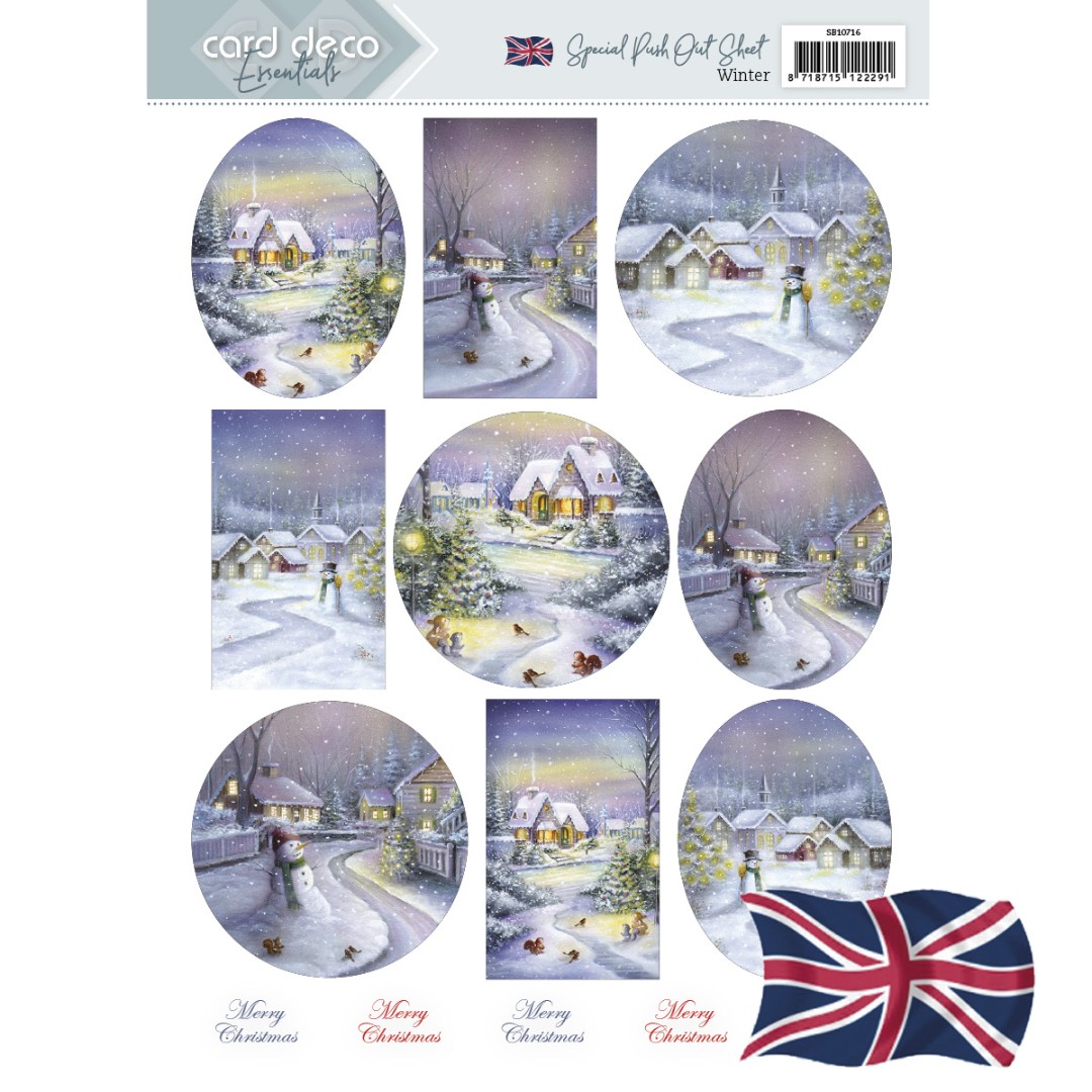 Push Out - Card Deco Essentials - Winter - English
