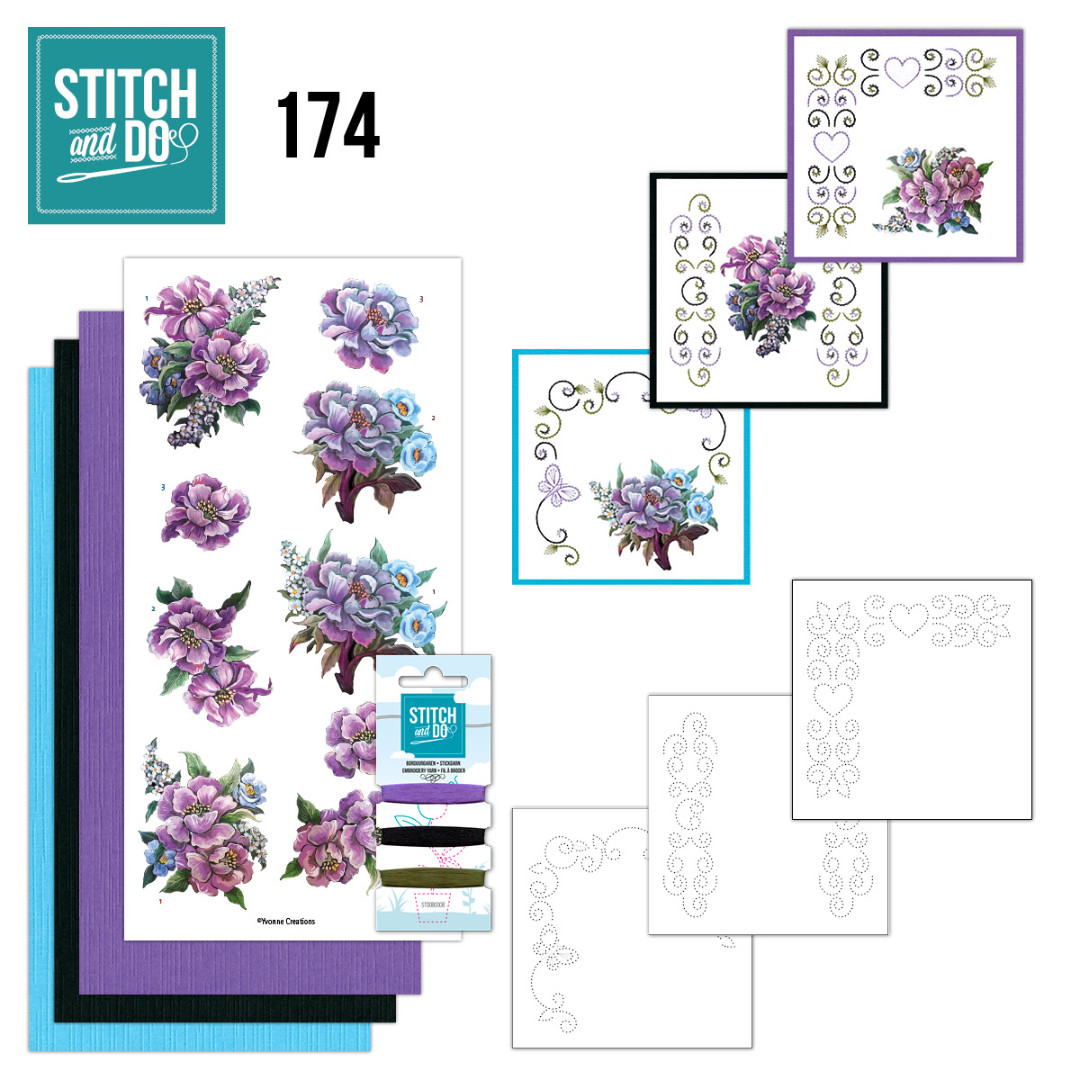 Stitch and Do 174 - Yvonne Creations - Graceful Flowers Stitch and Do 174 - Yvonne Creations - Graceful Flowers