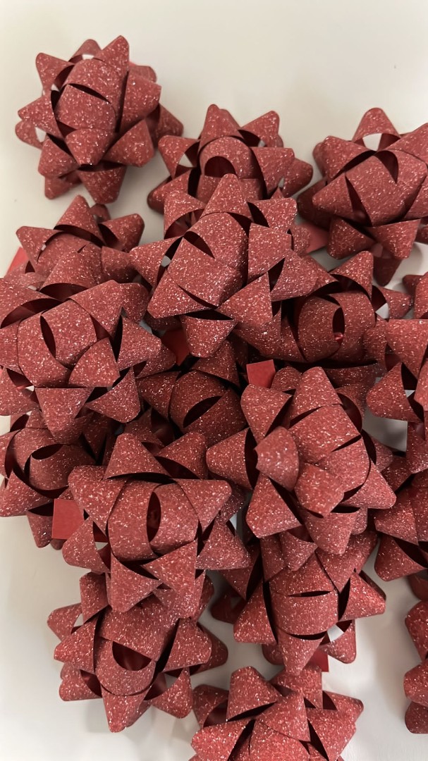glitterstrikjes 5 cm. Rood glitterstrikjes 5 cm. Rood