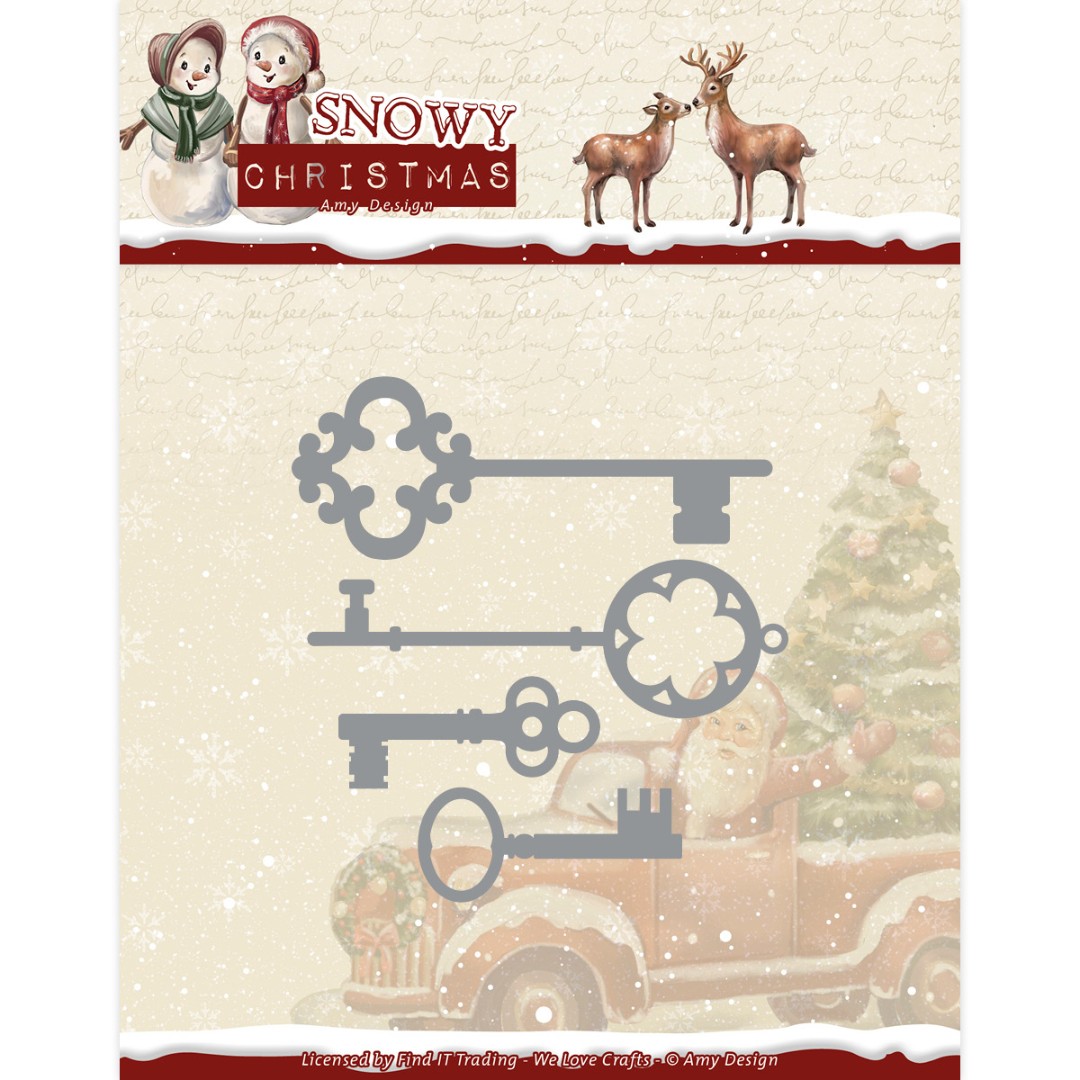 Dies - Amy Design Snowy Christmas - Christmas Keys Dies - Amy Design Snowy Christmas - Christmas Keys