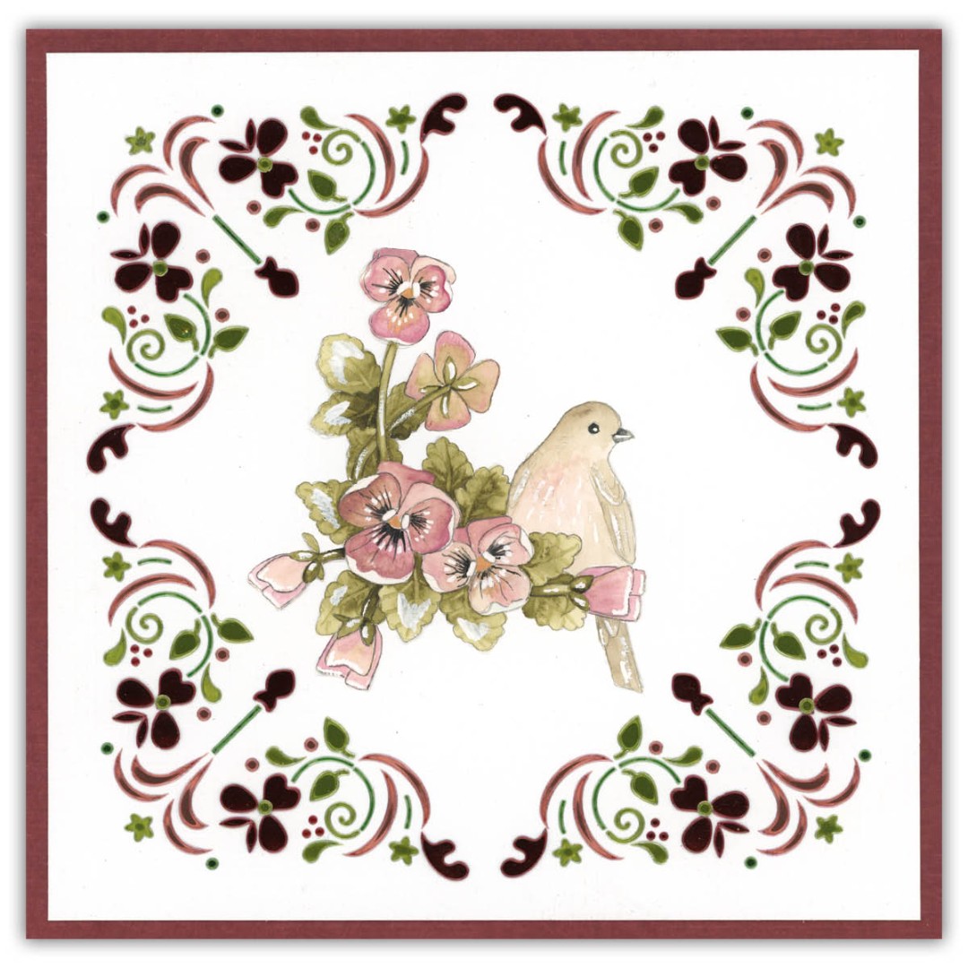 Dot and Do 257 - Precious Marieke - Painted Pansies