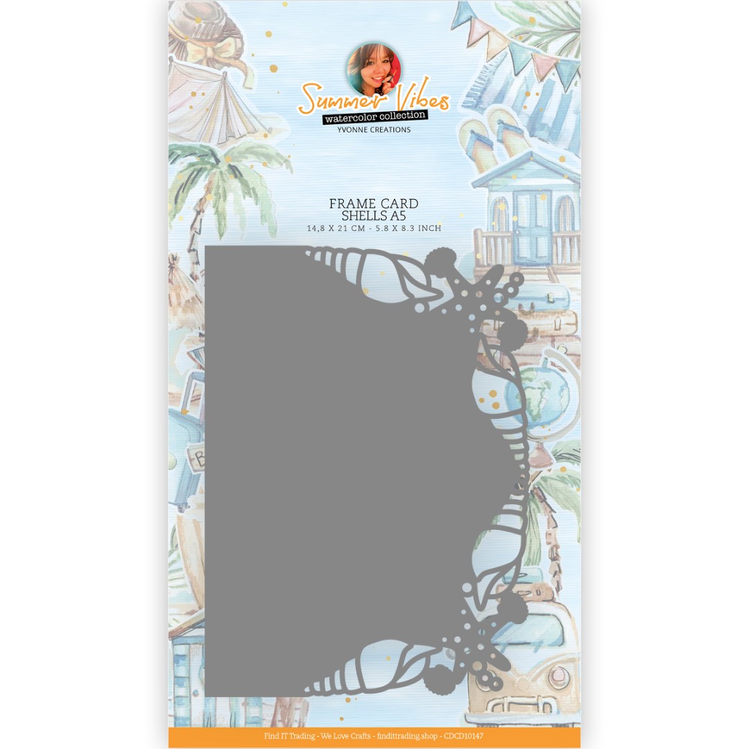Dies - Yvonne Creations - Summer Vibes - Frame Shells A5 Dies - Yvonne Creations - Summer Vibes - Frame Shells A5