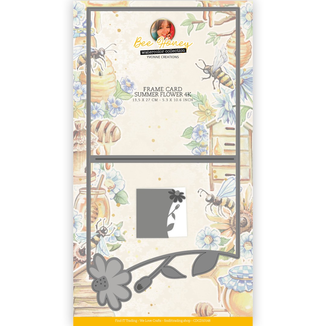 Dies - Yvonne Creations - Bee Honey - Summer Flower Frame 4K Dies - Yvonne Creations - Bee Honey - Summer Flower Frame 4K