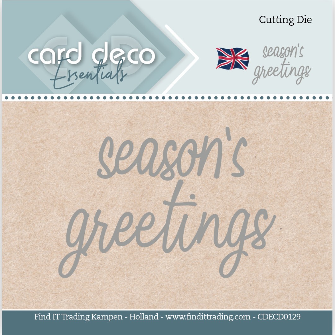 Card Deco Essentials -Text Dies - Season's Greetings Card Deco Essentials -Text Dies - Season's Greetings