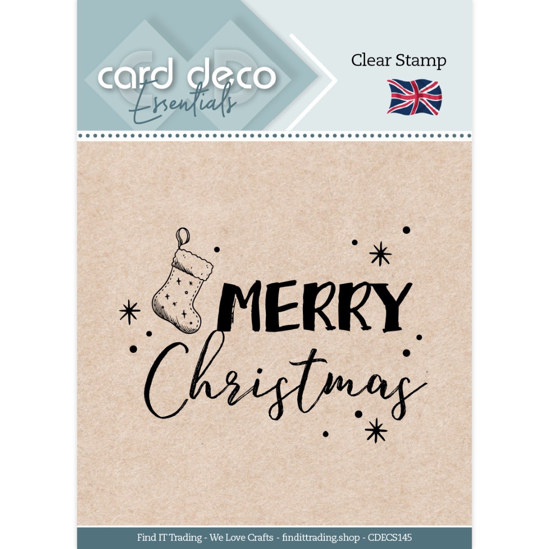 Card Deco Essentials Clear Stamps - Merry Christmas Card Deco Essentials Clear Stamps - Merry Christmas