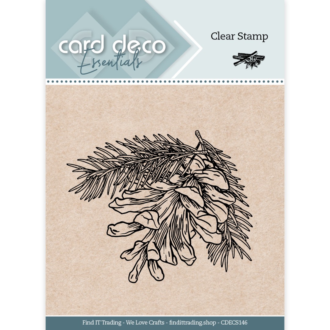 Card Deco Essentials Clear Stamps - Pine Cone Card Deco Essentials Clear Stamps - Pine Cone