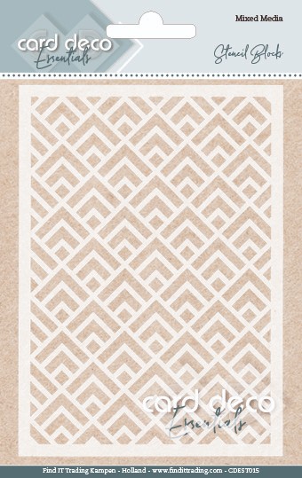 Card Deco Essentials - Mixed Media Stencil - Blocks Card Deco Essentials - Mixed Media Stencil - Blocks