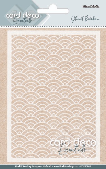 Card Deco Essentials - Mixed Media Stencil - Rainbow Card Deco Essentials - Mixed Media Stencil - Rainbow