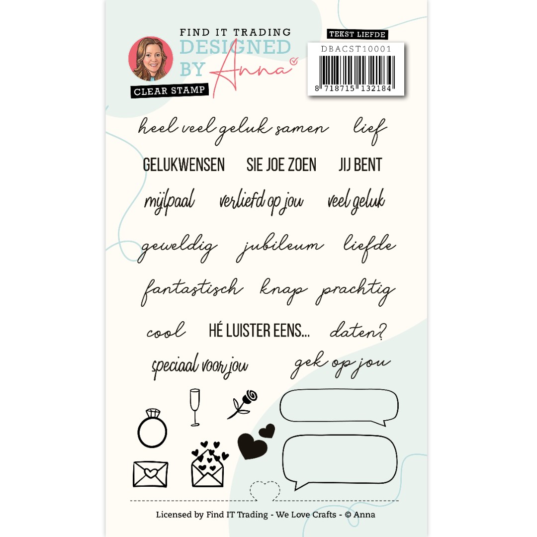 Designed by Anna - Mix and Match sentiments Stamps - Love Designed by Anna - Mix and Match sentiments Stamps - Love
