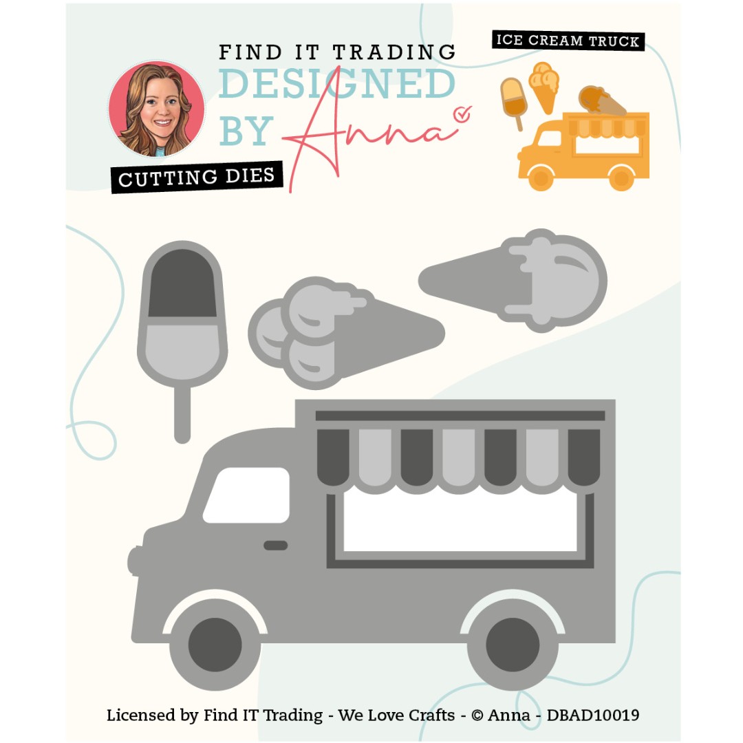 Designed by Anna - Mix and Match Cutting Dies - Ice Cream Truck Designed by Anna - Mix and Match Cutting Dies - Ice Cream Truck