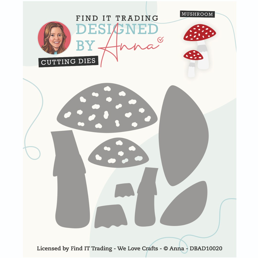 Designed by Anna - Mix and Match Cutting Dies - Mushrooms Designed by Anna - Mix and Match Cutting Dies - Mushrooms