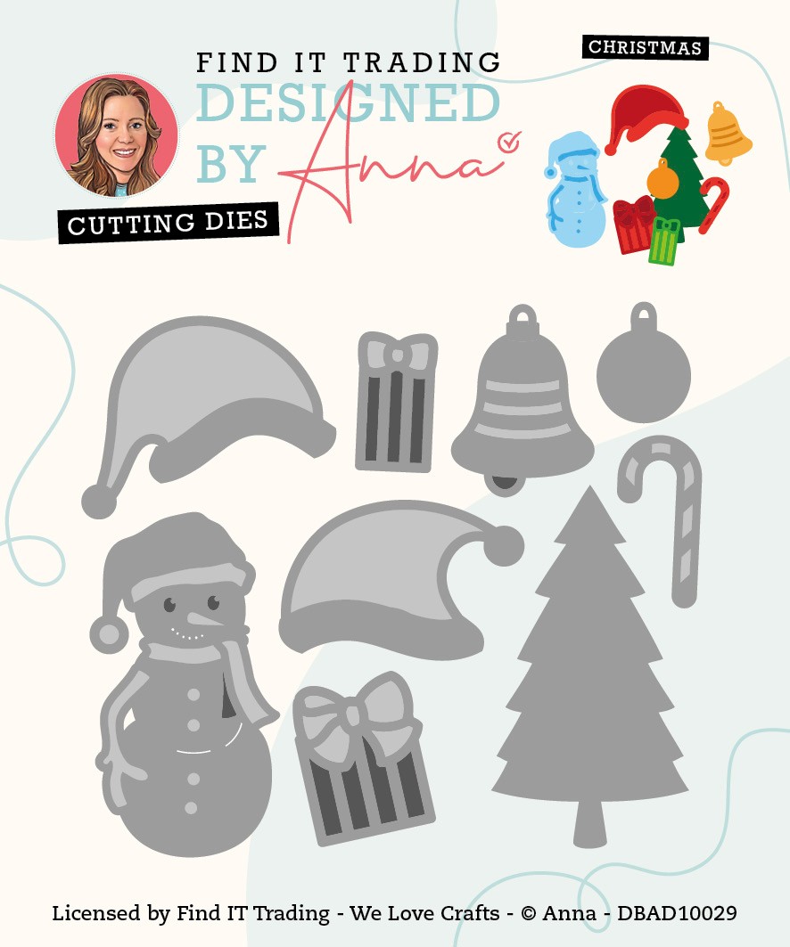 Designed by Anna - Mix and Match Cutting Dies - Christmas Designed by Anna - Mix and Match Cutting Dies - Christmas