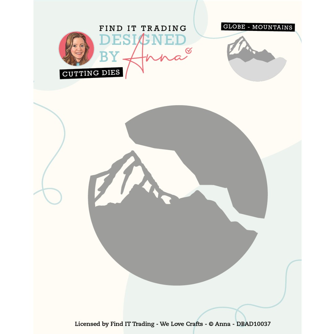 Designed by Anna - Mix and Match Cutting Dies - Globe Mountains Designed by Anna - Mix and Match Cutting Dies - Globe Mountains