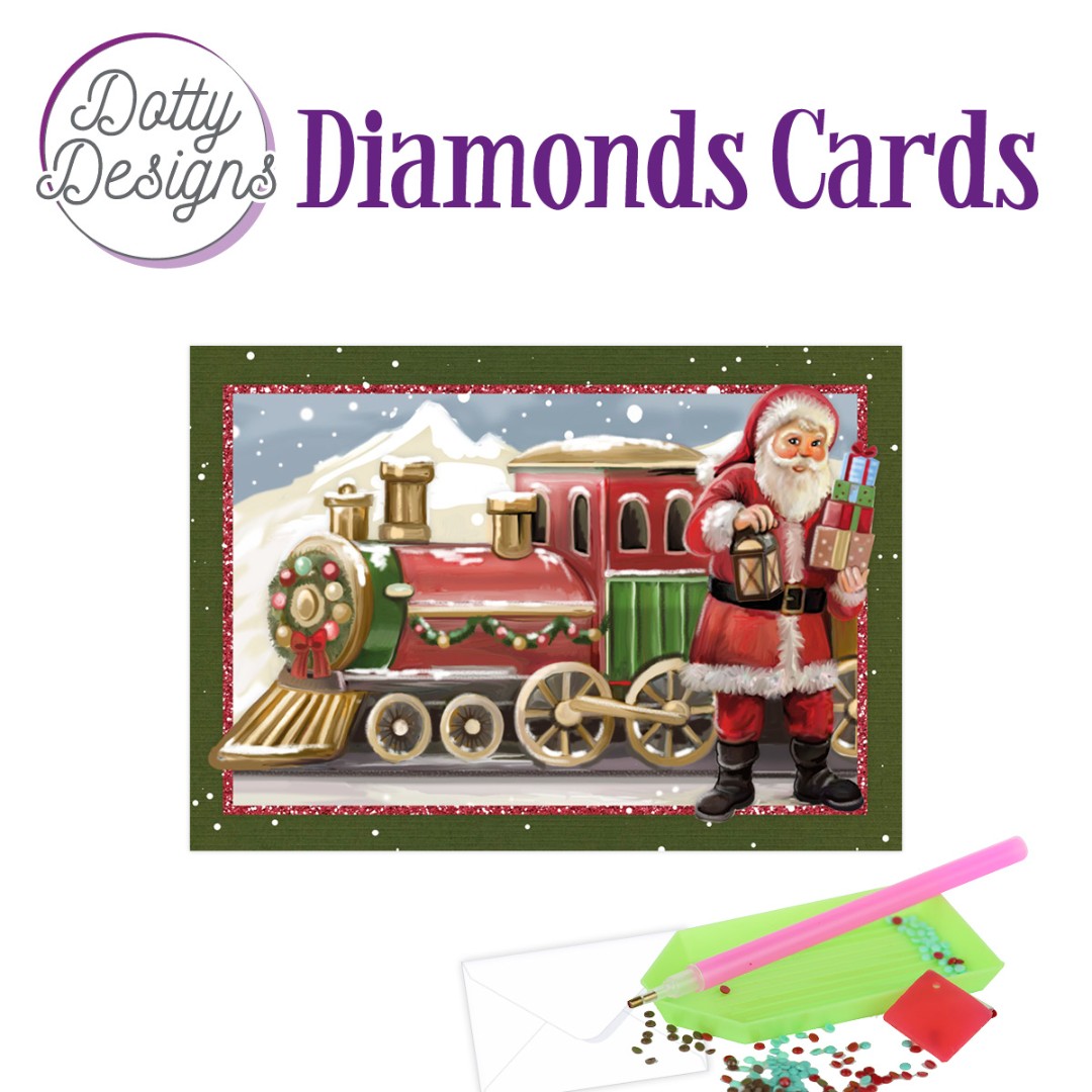 Dotty Designs Diamond Cards - Christmas Train Dotty Designs Diamond Cards - Christmas Train