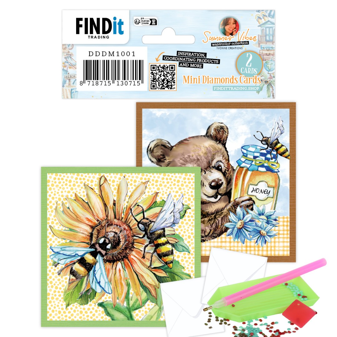 Dotty Designs Mini Diamond Cards set - Bee Honey Dotty Designs Mini Diamond Cards set - Bee Honey