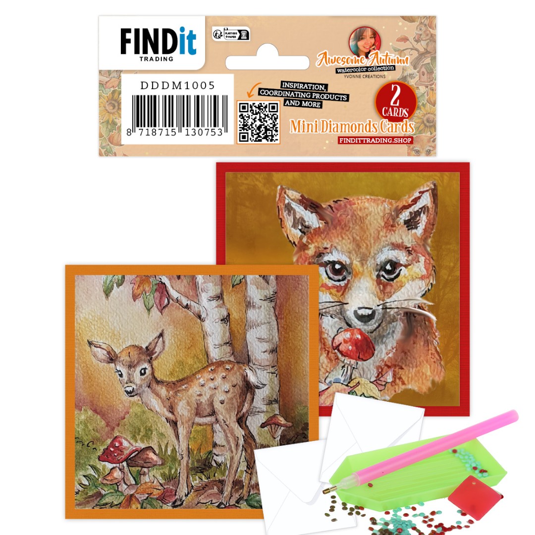 Dotty Designs Mini Diamond Cards set - Awesome Autumn Dotty Designs Mini Diamond Cards set - Awesome Autumn