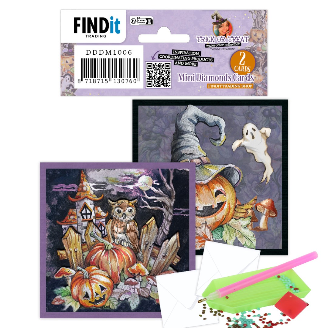 Dotty Designs Mini Diamond Cards set - Trick or Treat Dotty Designs Mini Diamond Cards set - Trick or Treat