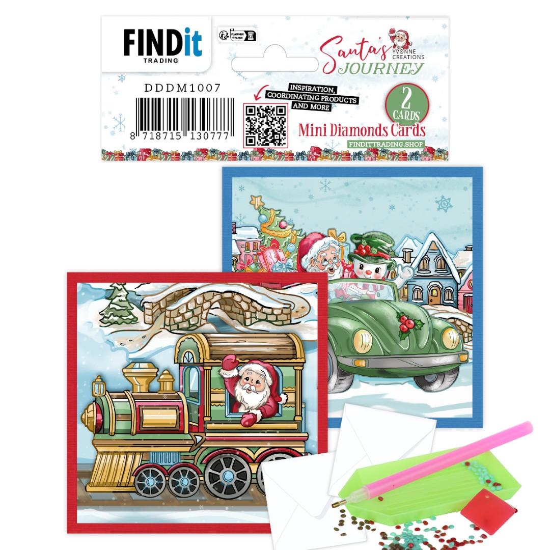 Dotty Designs Mini Diamond Cards set - Santa's Journey Dotty Designs Mini Diamond Cards set - Santa's Journey